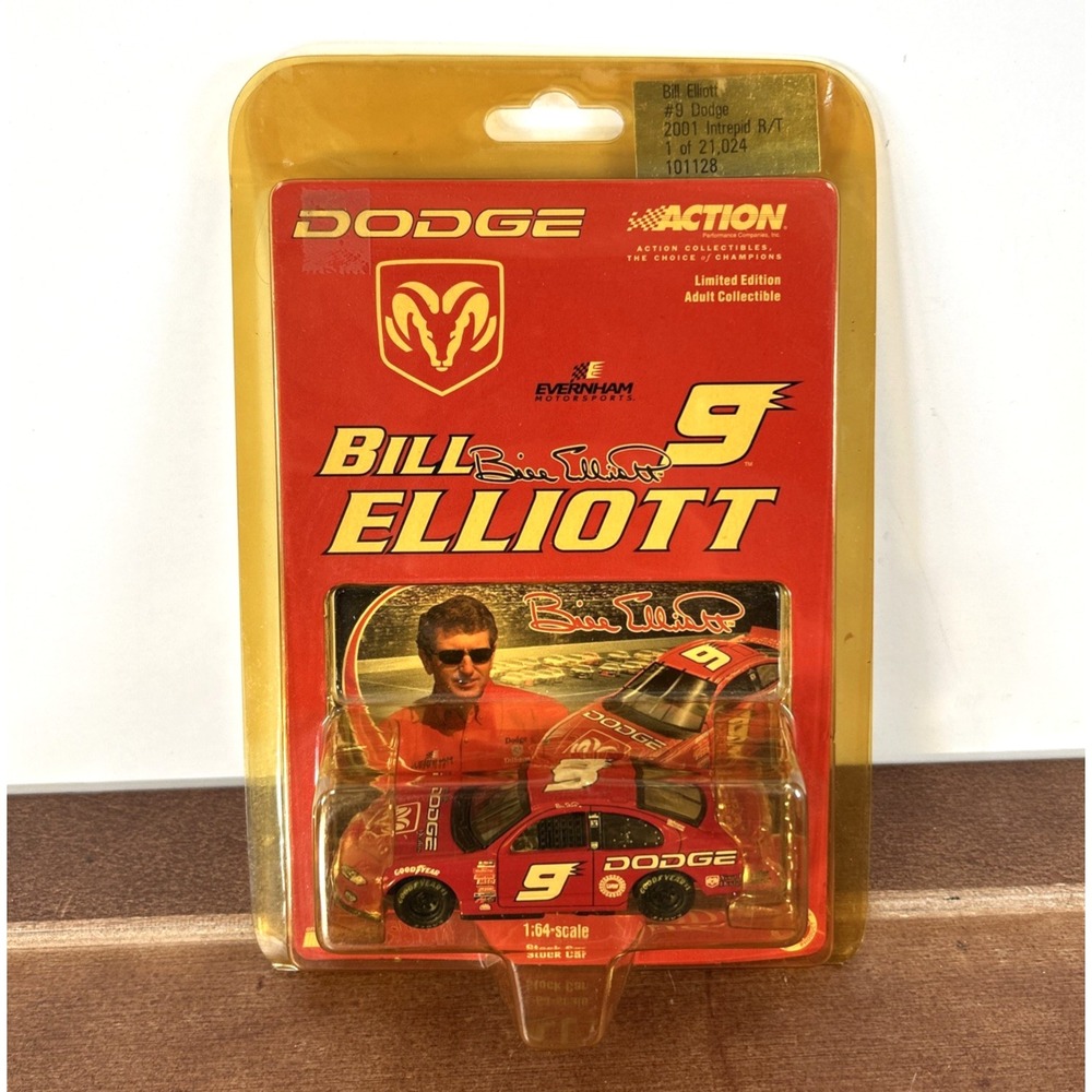Bill Elliott #9 Dodge 2001‎ Intrepid R/T 1:64 Action Diecast Limited Edition NEW